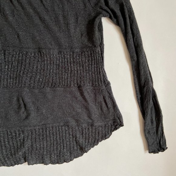 Snoskins Women size S gray Shawl Collar pullover sweater made in USA - Picture 9 of 10